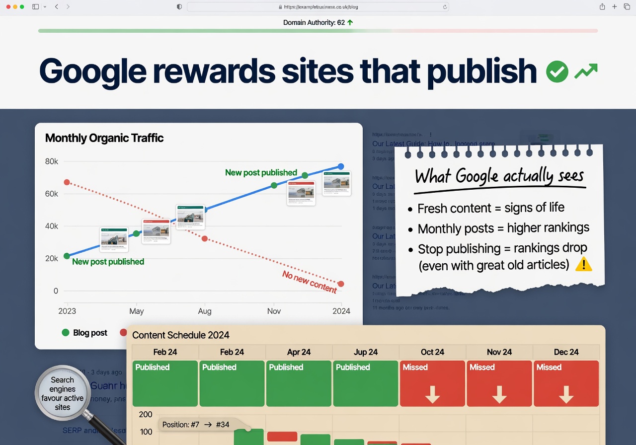Google rewards sites that publish
