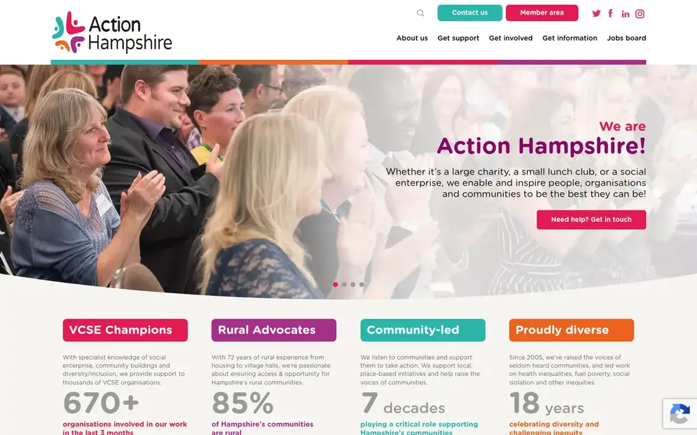 Action Hampshire website