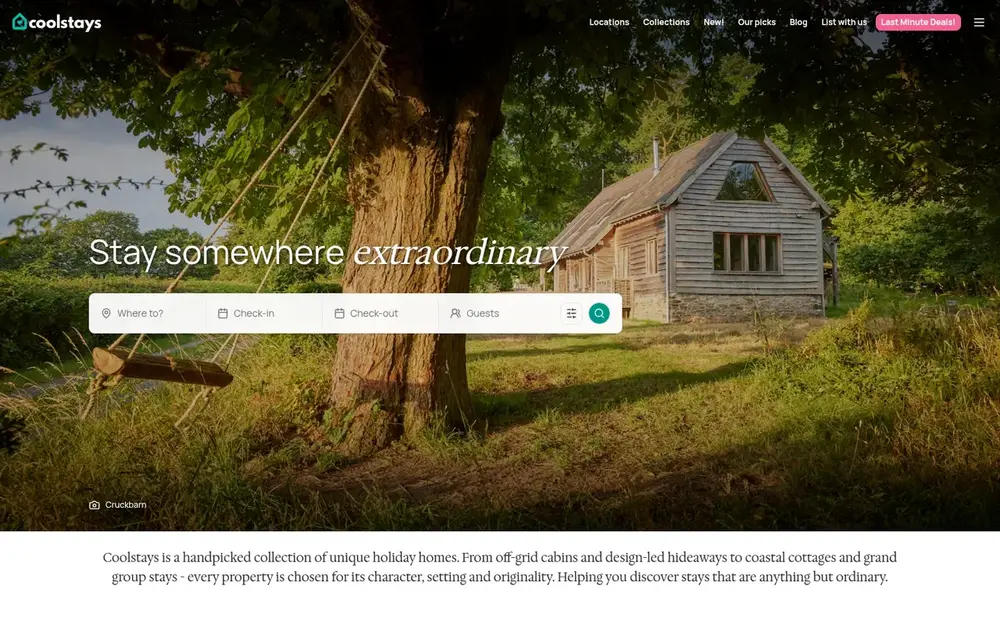 Coolstays website