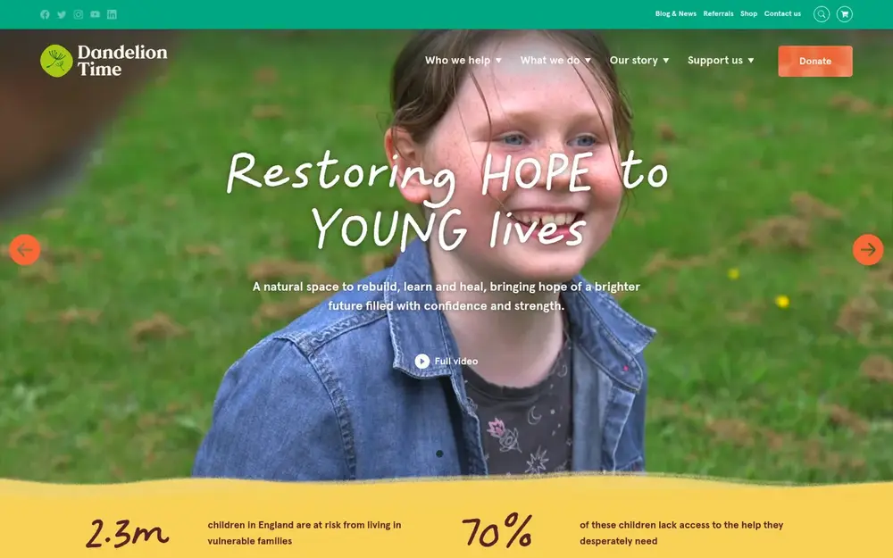 Dandelion Time website