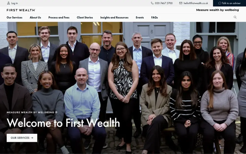 First Wealth website