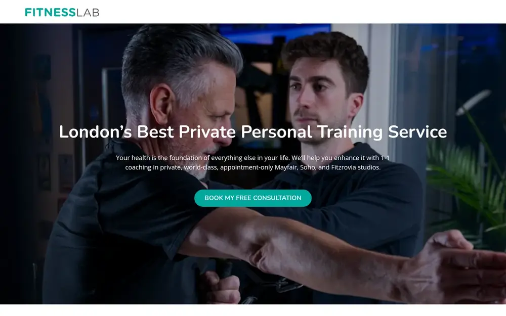 Fitness Lab website