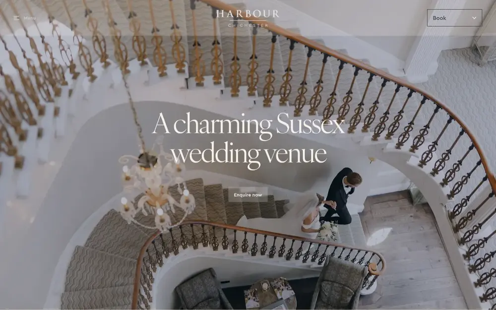 Harbour Hotel Chichester Weddings website