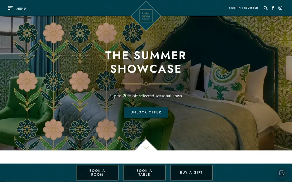 Hotel du Vin website