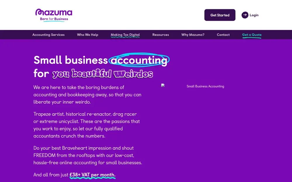 Mazuma website