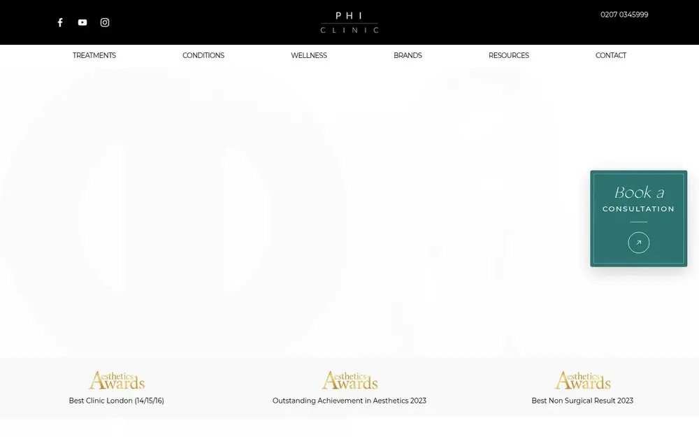 PHI Clinic website