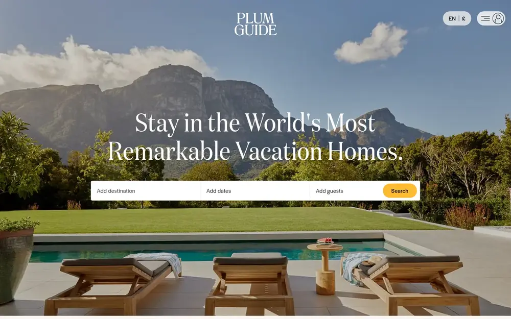Plum Guide website