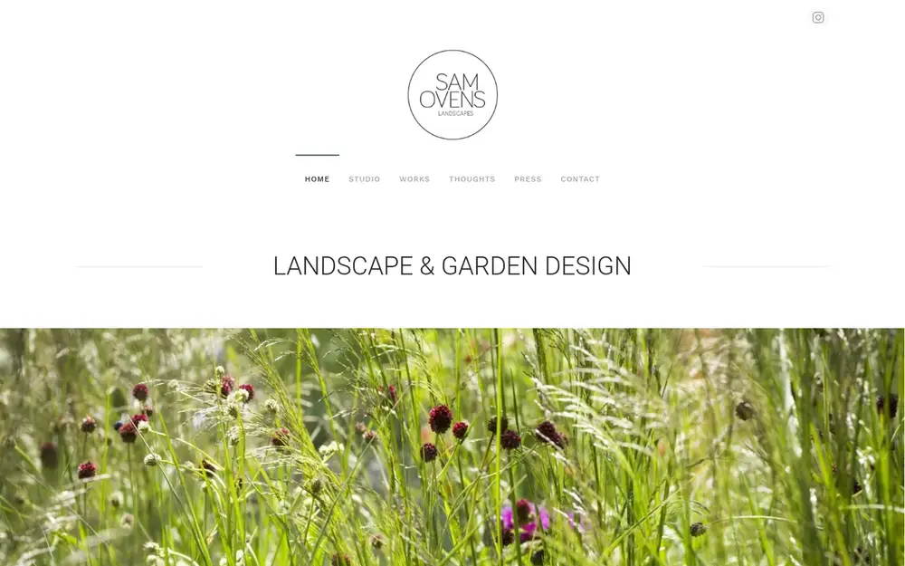 Sam Ovens Landscapes website