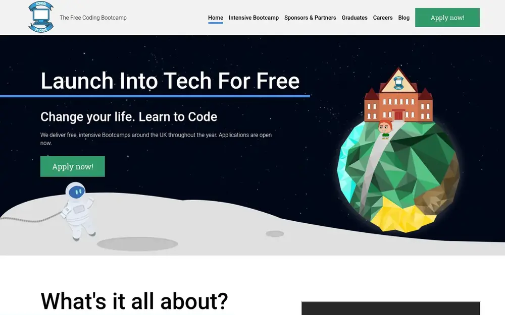 School of Code website
