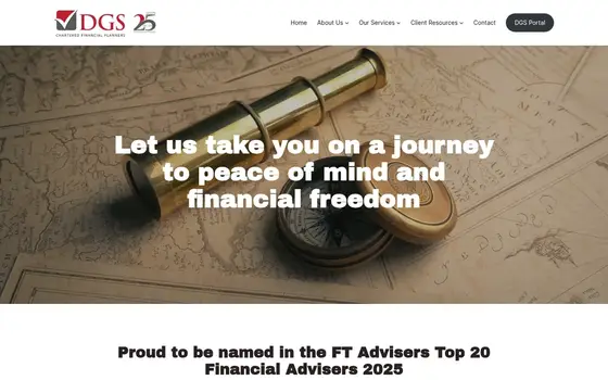 DGS Chartered Financial Planners website
