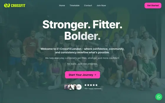 E1 CrossFit London website