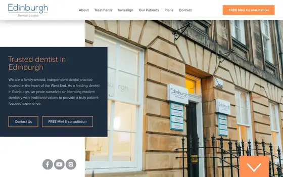 Edinburgh Dental Studio website
