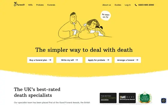 Farewill website