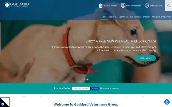 Goddard Veterinary Group website