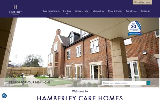 Hamberley Care Homes website