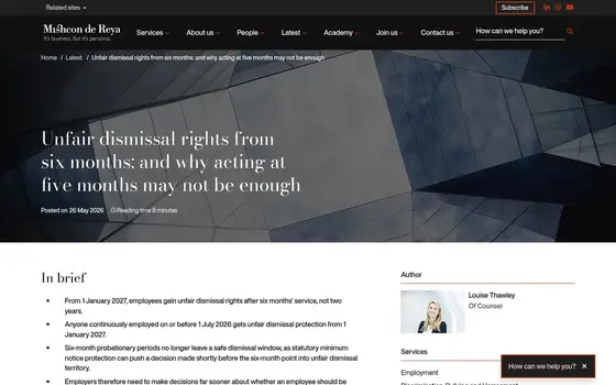 Mishcon de Reya website