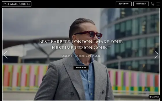 Pall Mall Barbers website