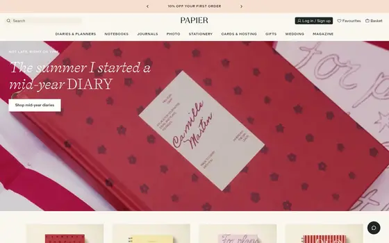 Papier website