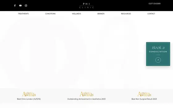 PHI Clinic website