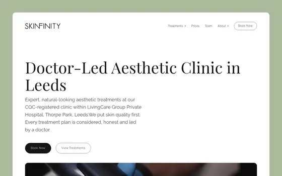 Skinfinity website
