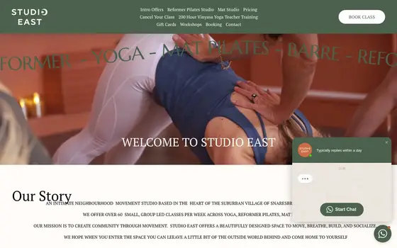 Studio East website