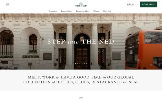 The Ned website