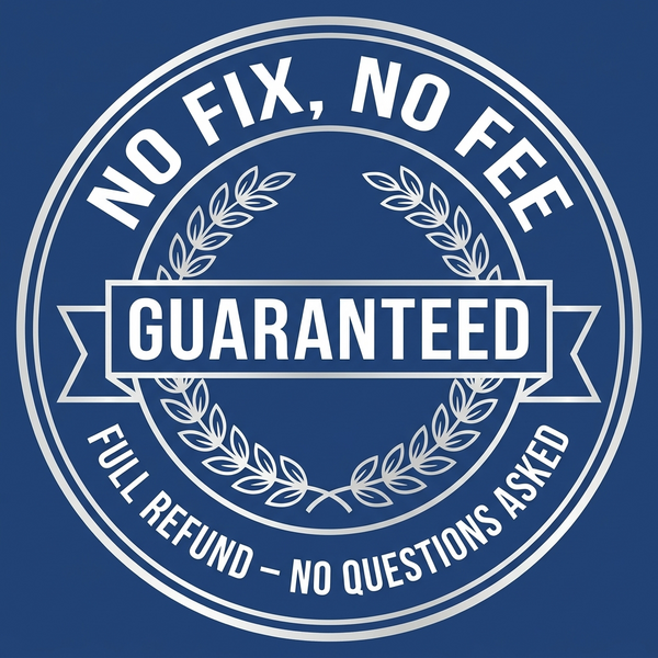 No Fix, No Fee guarantee