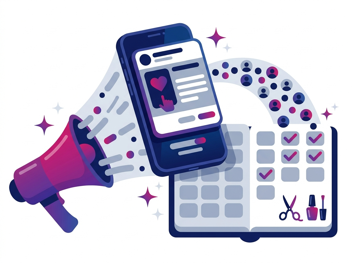 Social media advertising filling a salon's appointment diary