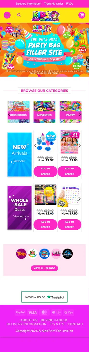 Kids Stuff For Less mobile