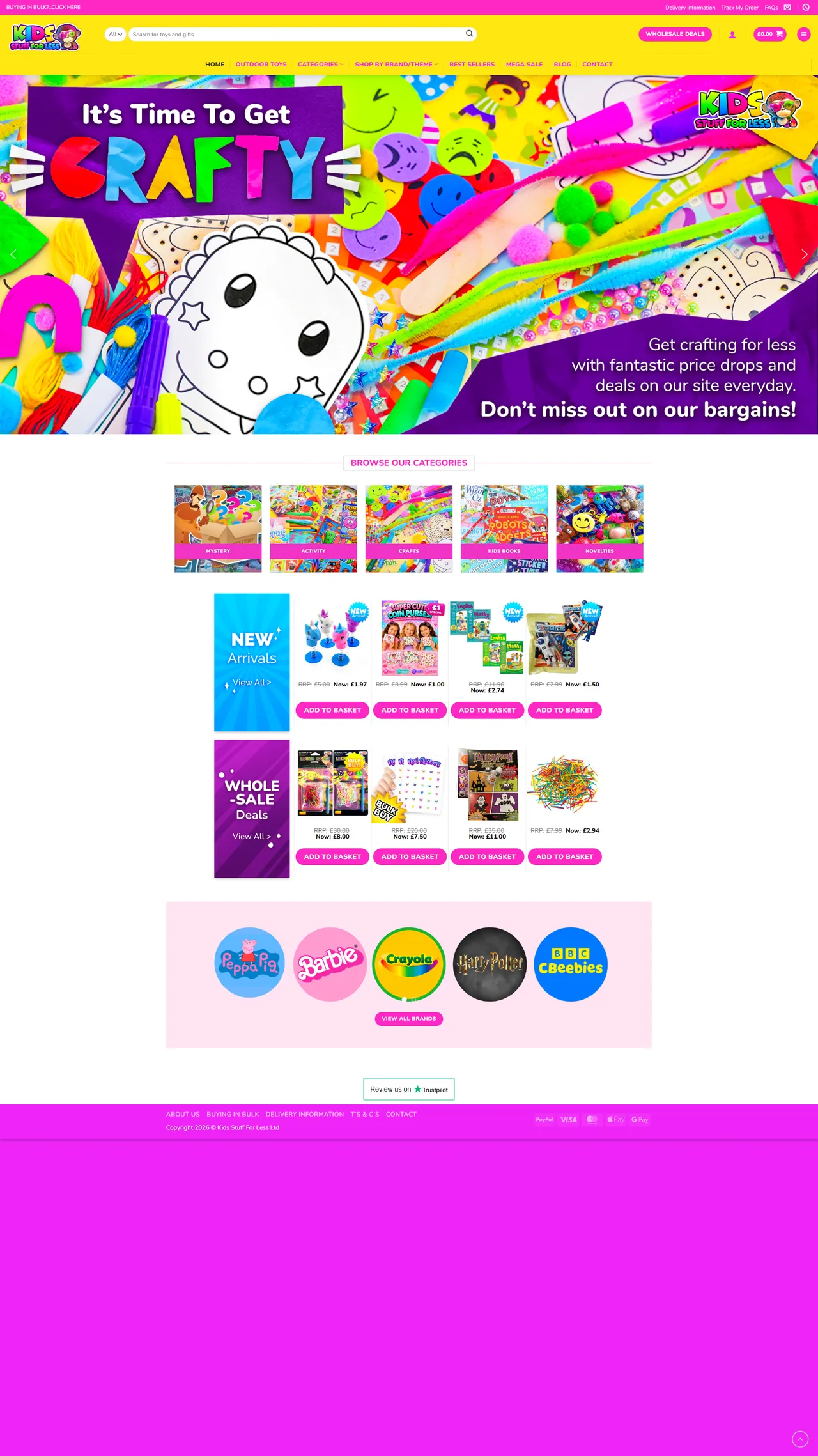 Kids Stuff For Less desktop
