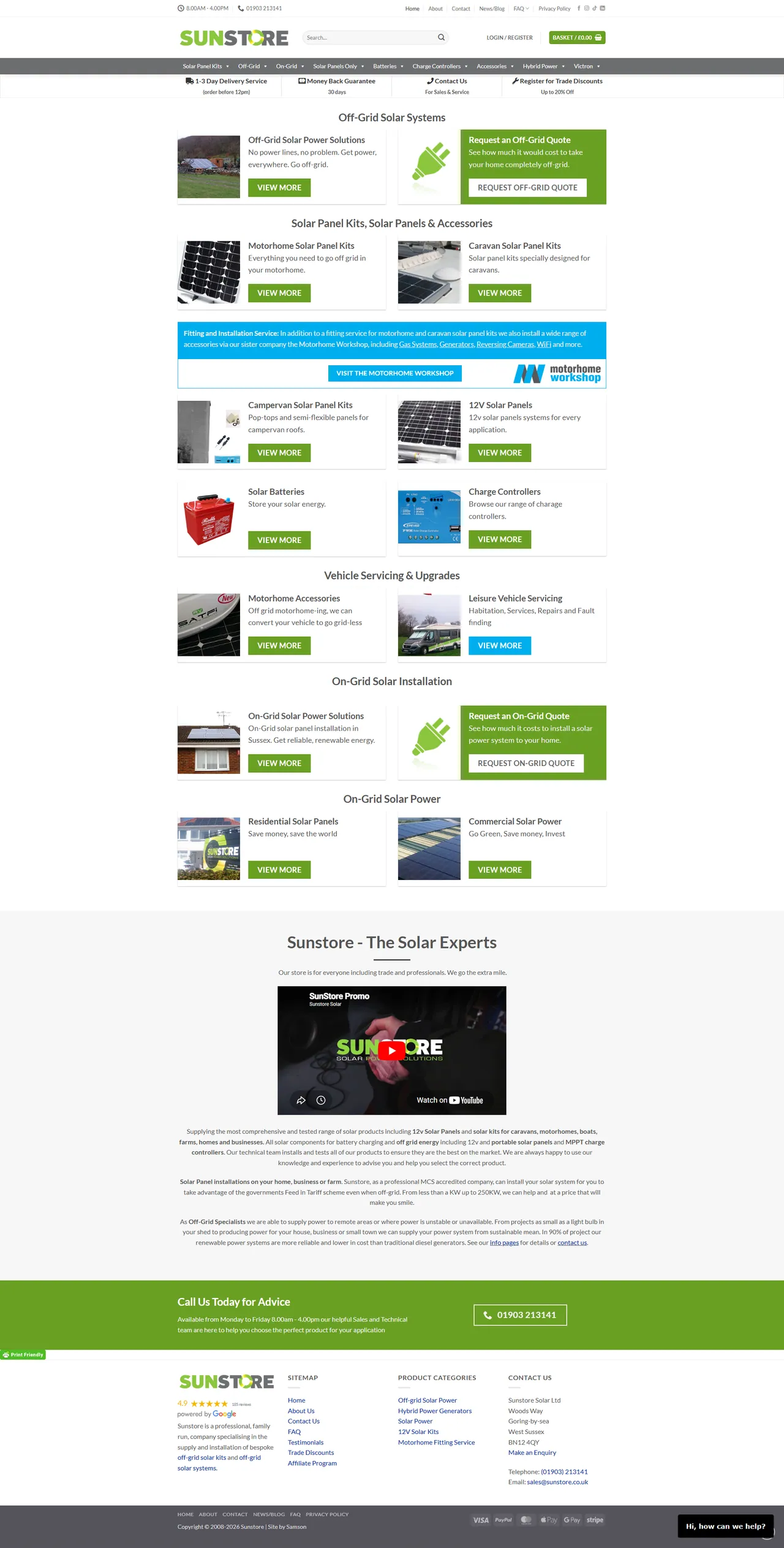 Sunstore Solar desktop