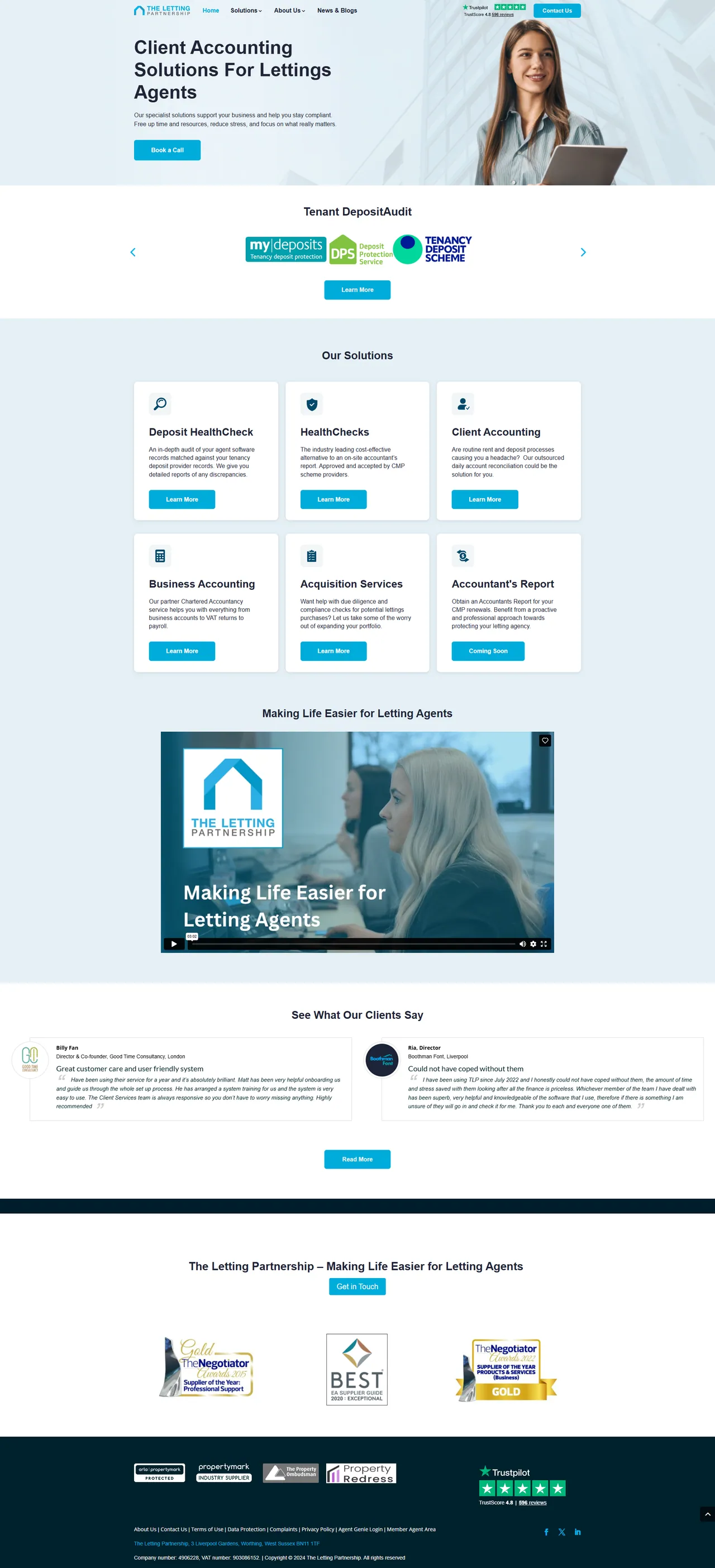 The Letting Partnership desktop