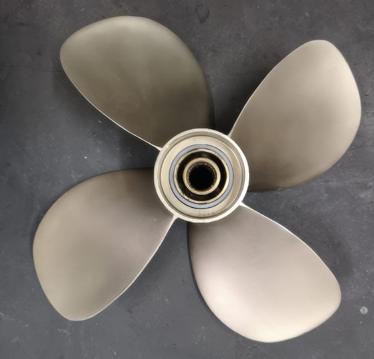 A polished propeller
