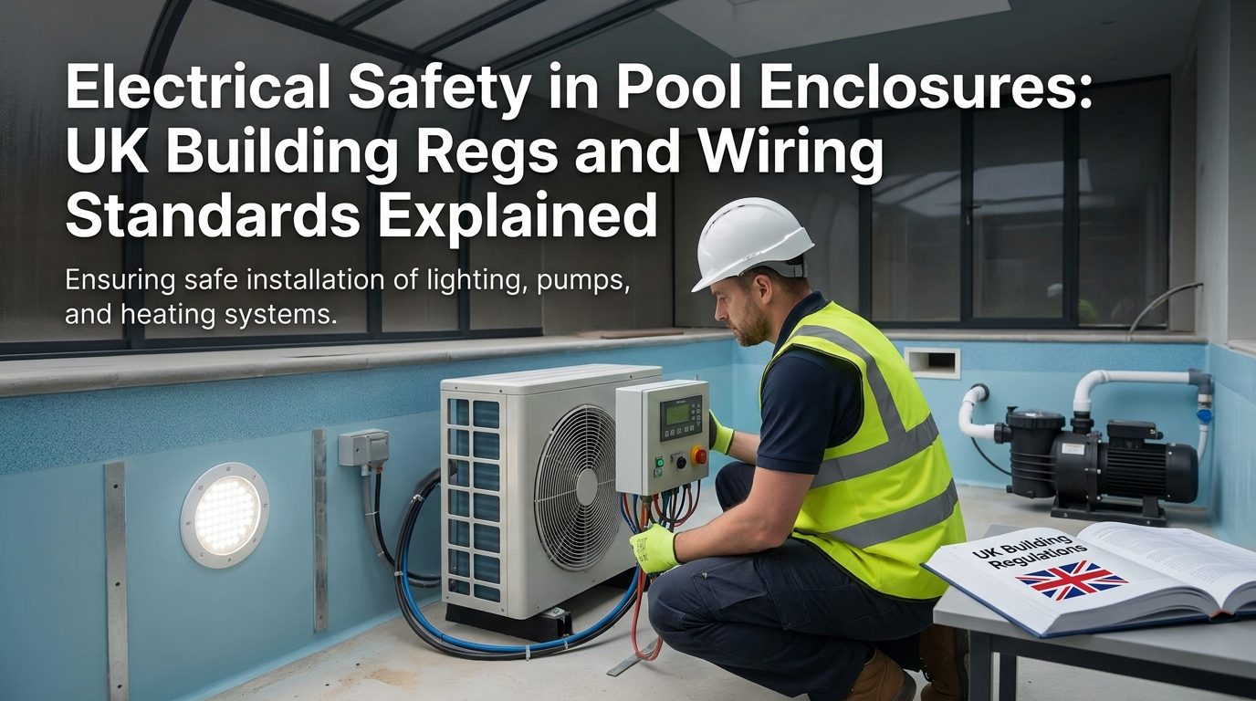 Electrical Safety in Pool Enclosures: UK Building Regs and Wiring Standards Explained